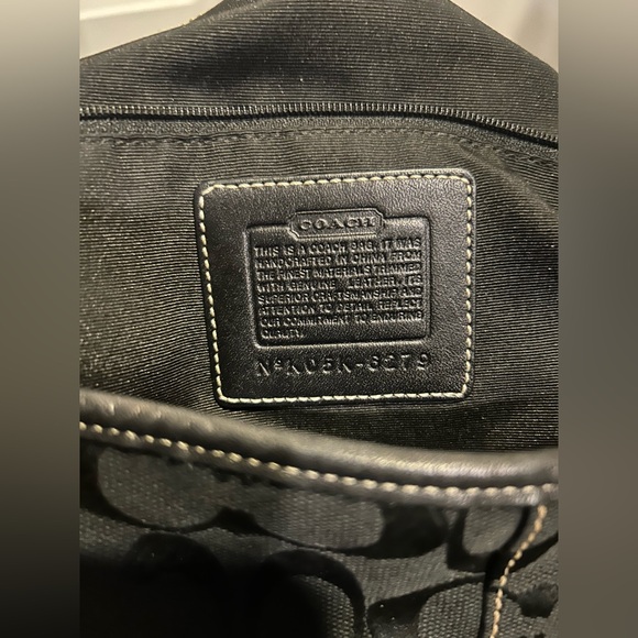 Coach Black Shoulder Hobo with Contrast Stitching 6279 - Picture 5 of 6
